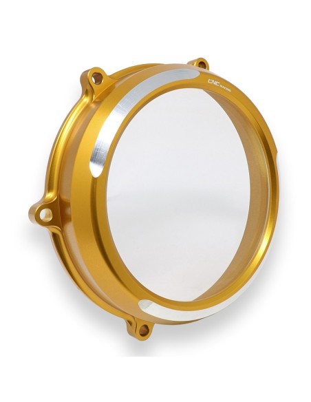 Carter trasparente CNC Racing Bi-Color per frizioni ad olio Ducati Panigale V4 V4S CA210