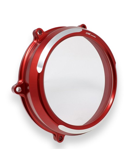 Carter trasparente CNC Racing Bi-Color per frizioni ad olio Ducati Panigale V4 V4S CA210