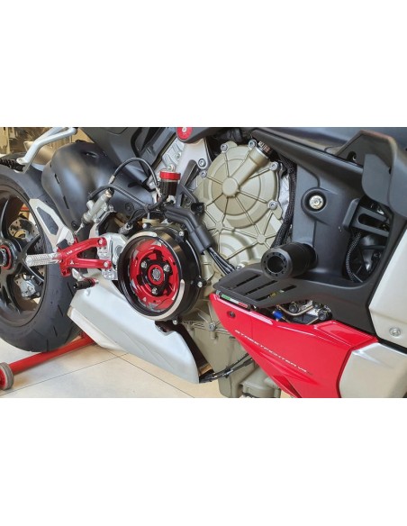 Kit Trasformazione Carter Trasparente CNC Racing per Ducati Streetfighter V4 V4S CAB01N