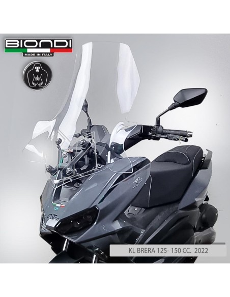 Parabrezza Alto Biondi per KL Brera Brera X 125 300 dal 2022 al 2024 8061296