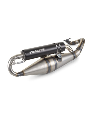 Marmitta Stage6 Pro Replica MK2 Nero Minarelli orizzontale S6-9116604/BK