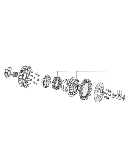 Frizione Polini For Race High Torque Clutch per Vespa PX 230.0533