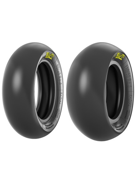 Coppia di Pneumatici PMT Minimoto Ant.e Post. 6,5 Pollici Slick T41