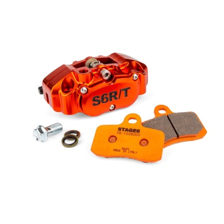 Kit Pinza a 4 pistoncini MK2 Stage6 R/T Arancione con Pastiglie Racing