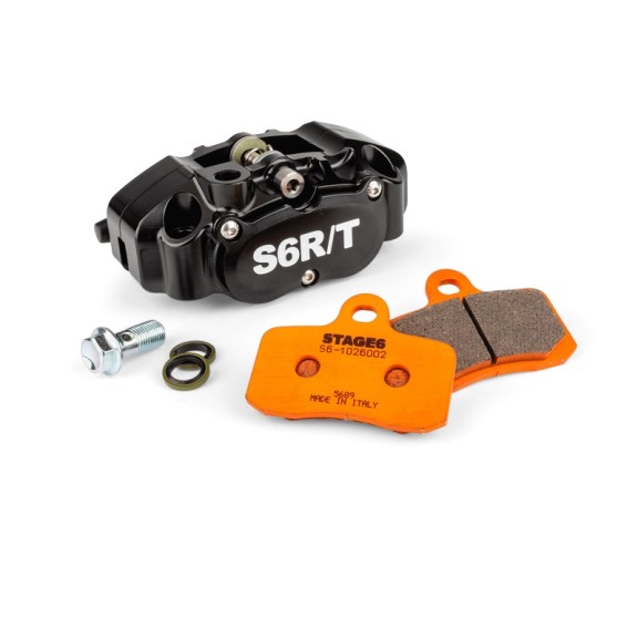 Kit Pinza a 4 pistoncini MK2 Stage6 R/T Nera con Pastiglie Racing