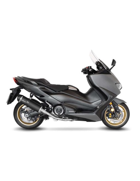 Scarico Leovince LV One Black Edition per Yamaha TMAX 560 dal 2020 al 2024 14342EBU