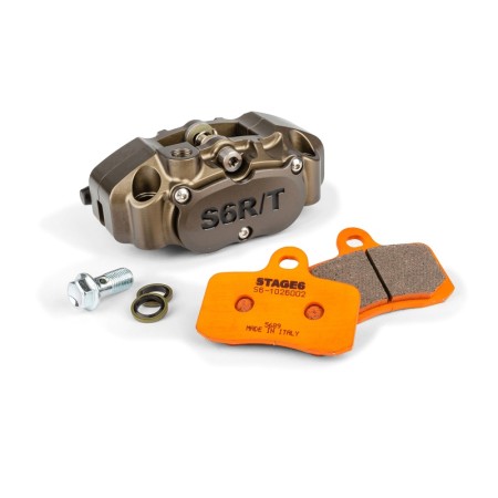 Kit Pinza a 4 pistoncini MK2 Stage6 R/T Ossido Duro con Pastiglie Racing