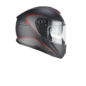 asco Integrale CGM360G KAD RIDE Nero Rosso opaco