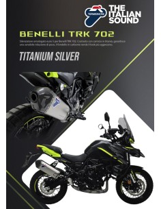Terminale Scarico Termignoni Omologato Euro5 per Benelli TRK 702X BE0608040ITC
