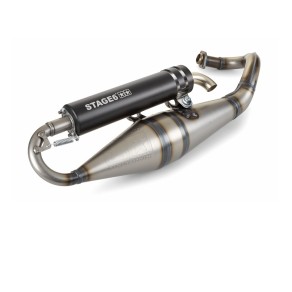 Marmitta Stage6 Pro Replica MK2 Nera Piaggio Gilera 50 2T S6-9114004/BK