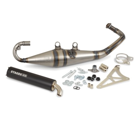 Marmitta Stage6 Pro Replica MK2 Nera Piaggio Gilera 50 2T S6-9114004/BK