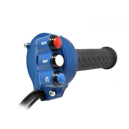 Comando Gas Con Pulsantiera Integrata Jetprime Blu Per Aprilia RS 660 JP ACC 660 B