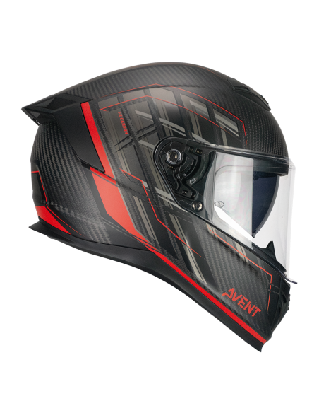 Casco integrale CGM 361G AVENT PRO SPORT Carbon Rosso opaco