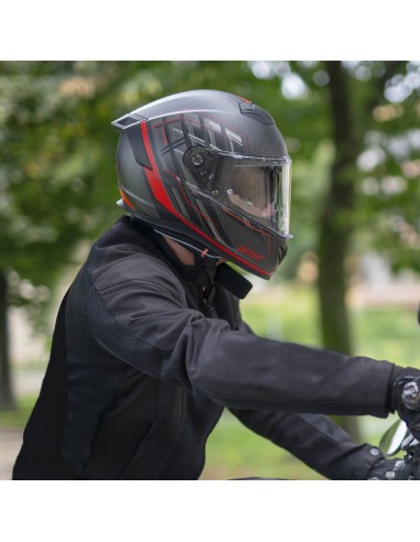 Casco integrale CGM 361G AVENT PRO SPORT Carbon Rosso opaco