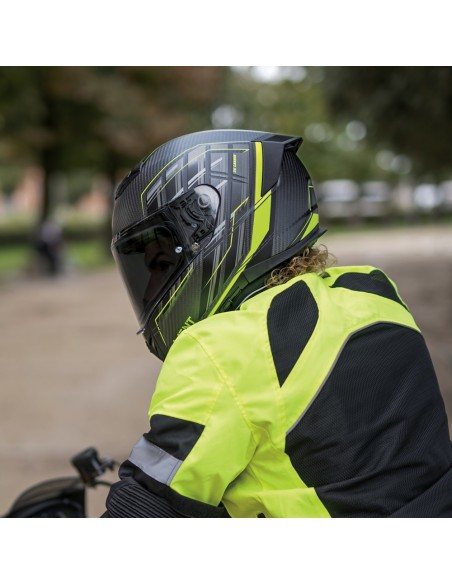 Casco Integrale CGM 361G AVENT PRO SPORT Carbon Giallo fluo opaco