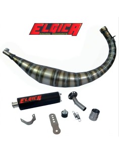 Marmitta ELGICA Passaggio Basso per Minarelli AM6 50cc AM601KIT