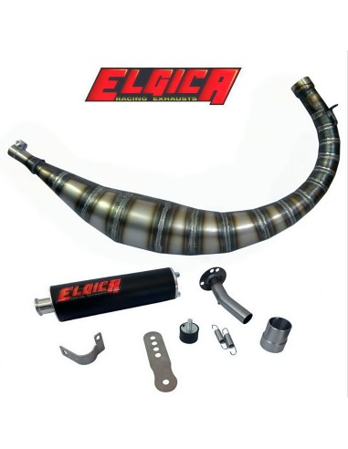 Marmitta ELGICA Passaggio Basso per Minarelli AM6 50cc AM601KIT