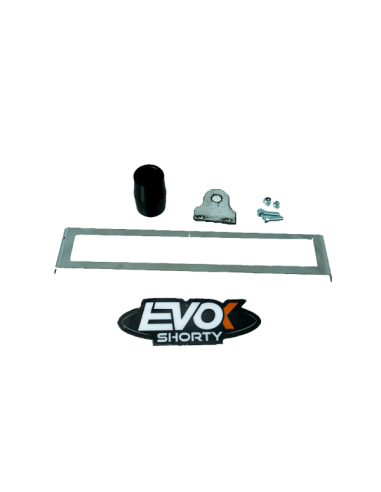 Marmitta Evok Iron Pipe Saldata Con Silenziatore Shorty In Alluminio E Inox Per Yamaha Dt 50 2007-2013