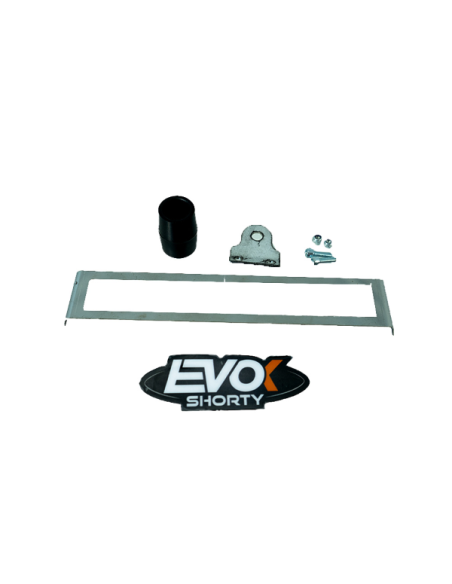 Marmitta Evok Iron Pipe Saldata Con Silenziatore Shorty In Alluminio E Inox Per Yamaha Dt 50 2007-2013