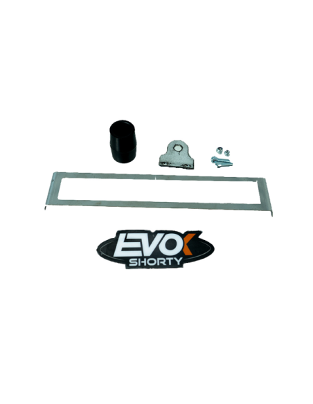 Marmitta Evok Iron Pipe con silenziatore Shorty in Alluminio e Inox per Vent Baja 50 Derapage 50 2023-2025