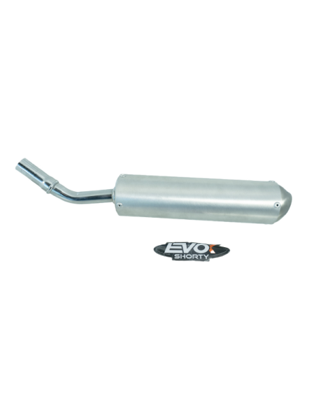 Marmitta Evok Iron Pipe con silenziatore Shorty in Alluminio e Inox per Vent Baja 50 Derapage 50 2019-2023