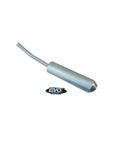 Marmitta Evok Iron Pipe con silenziatore Shorty in Alluminio e Inox per Beta ENDURO RED RR 50 2T 2020-2021