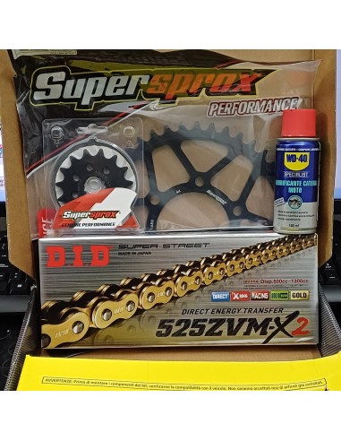 Kit Trasmissione Did 101626 per Kawasaki Z900 dal 2017 al 2025