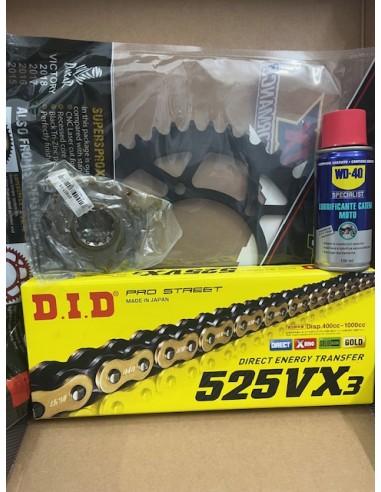 Kit Trasmissione DID 101804 per Yamaha Tenere 700 dal 2019 al 2025