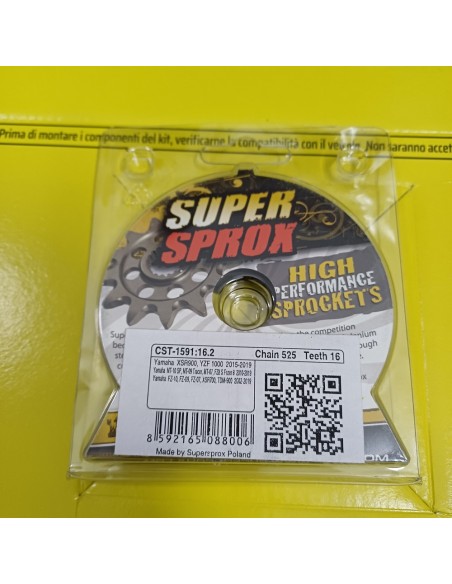 Kit Trasmissione DID 101665 per Yamaha MT-07 Tracer dal 2016 al 2020