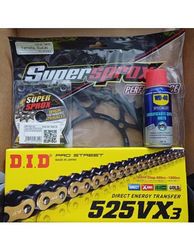 Kit Trasmissione DID 101665 per Yamaha MT-07 Tracer dal 2016 al 2020