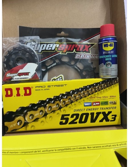 Kit Trasmissione DID 101541 per Honda NC 750 X DTC dal 2014 al 2020