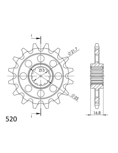 Kit Trasmissione DID 101541 per Honda NC 750 S DTC dal 2014 al 2020