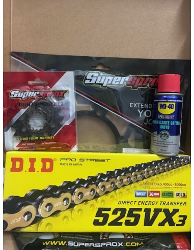 Kit Trasmissione DID 100529 per Yamaha MT-07A ABS 700 dal 2014 al 2020