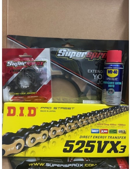 Kit Trasmissione DID 100529 per Yamaha XSR 700 dal 2016 al 2024