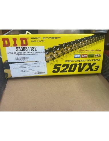 Kit Trasmissione DID 100500 per Yamaha XJ6 S Diversion 600 dal 2009 al 2015