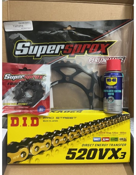 Kit Trasmissione DID 100286 per Yamaha MT-03 660 dal 2005 al 2013