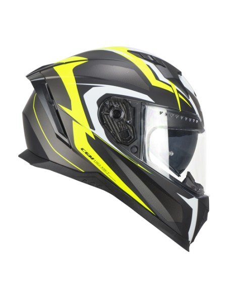 Casco integrale CGM 311G BLAST SPORT Nero Giallo fluo opaco 311G-ALV-19