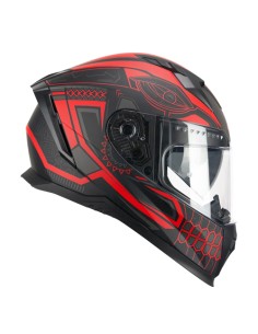 Casco integrale CGM N311M BLAST MAYA Nero Rosso opaco 311M-ALV-03