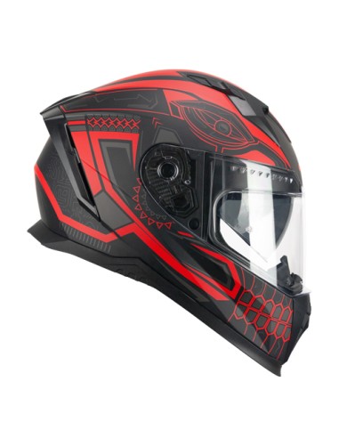 Casco integrale CGM N311M BLAST MAYA Nero Rosso opaco 311M-ALV-03