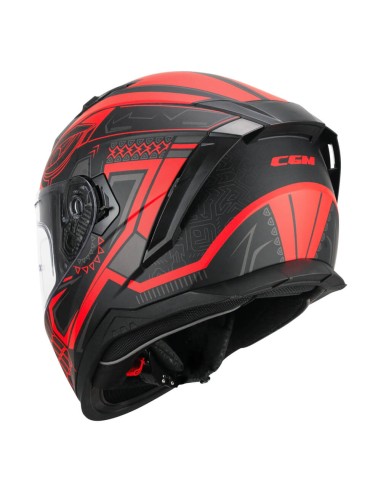 Casco integrale CGM N311M BLAST MAYA Nero Rosso opaco 311M-ALV-03