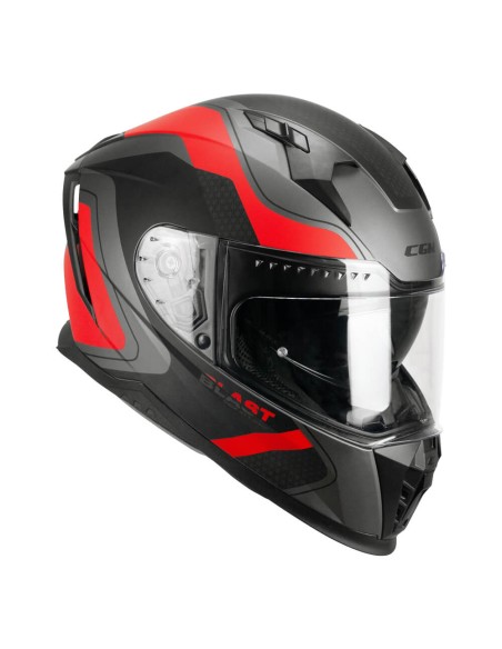 Casco integrale CGM 311R BLAST RACE Antracite Rosso opaco 311R-ALV-03