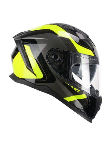 Casco integrale CGM 311R BLAST RACE Nero Giallo fluo 311R-ALV-93