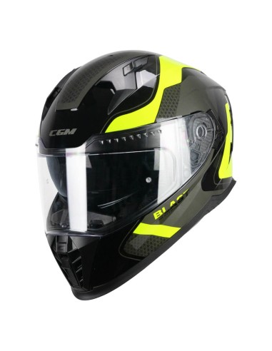Casco integrale CGM 311R BLAST RACE Nero Giallo fluo 311R-ALV-93