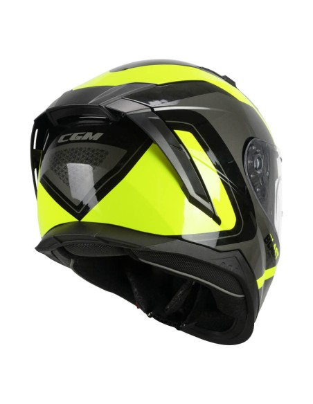 Casco integrale CGM 311R BLAST RACE Nero Giallo fluo 311R-ALV-93