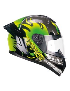 Casco integrale CGM 330R RIOT RIPPER Nero Verde Giallo fluo 330R-ALA-89