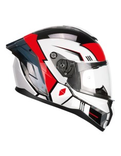 Casco integrale CGM 330S RIOT SPACE Bianco Nero Rosso 330S-ALA-85