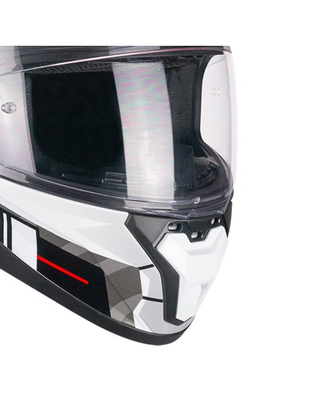 Casco integrale CGM 330S RIOT SPACE Bianco Nero Rosso 330S-ALA-85