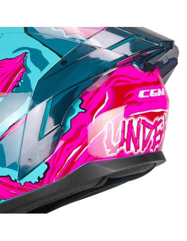 Casco integrale CGM 330U RIOT UNDEAD Azzurro Rosa 330U-ALA-73