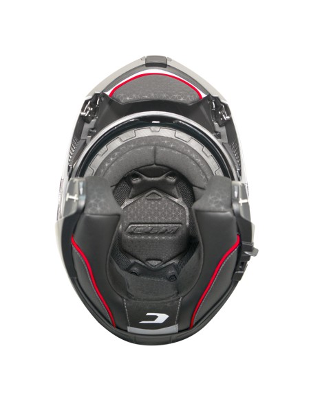 Casco modulare CGM 560G MAD RIDE Nero Rosso opaco