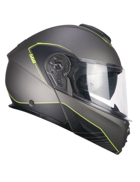 Casco Modulare CGM 560G MAD RIDE Grafite Giallo fluo opaco